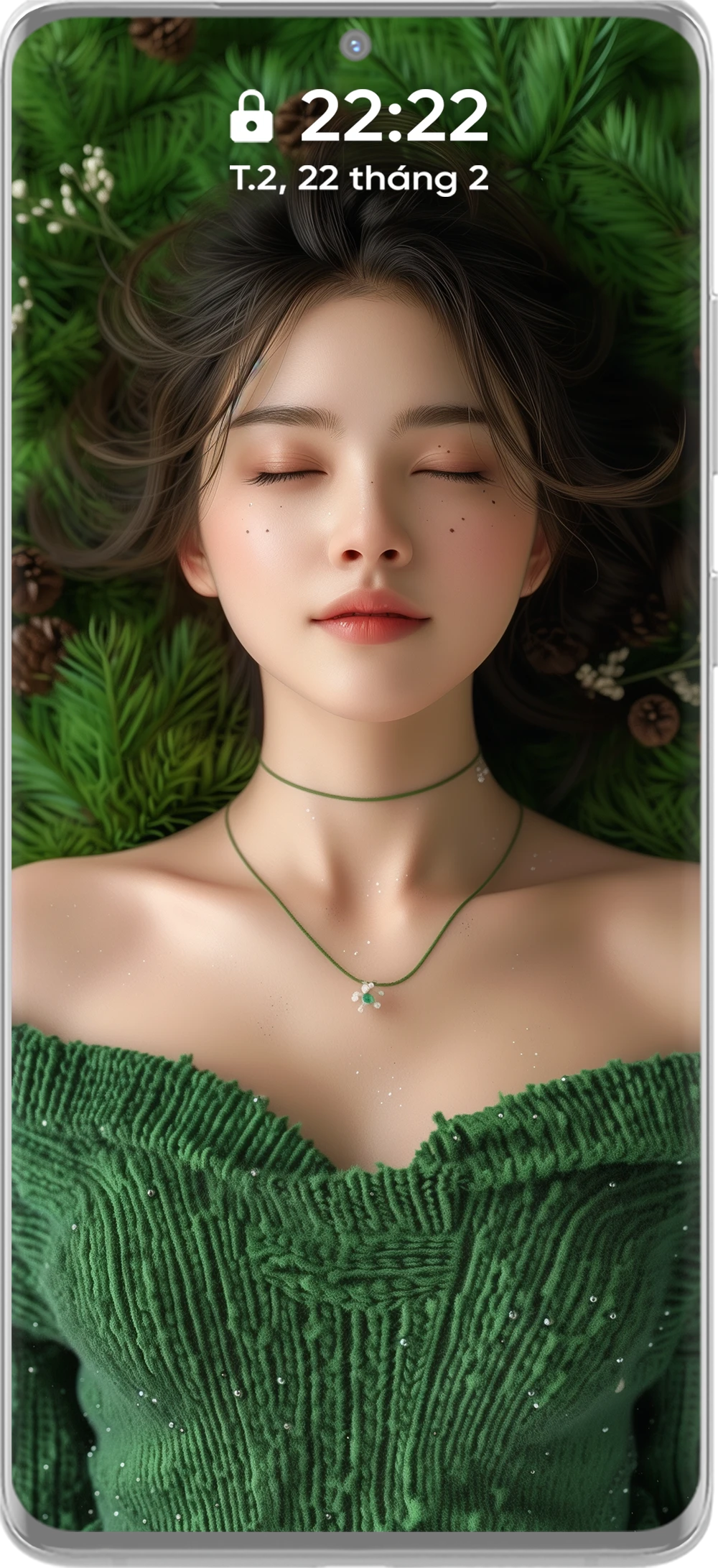 4K 예술적인 아름다운 소녀 휴대폰 배경화면 세트